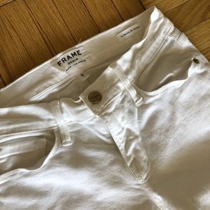 Frame Le Skinny De Jeanne, White, Size 24